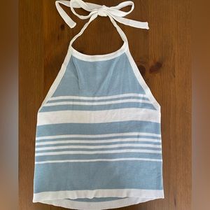 Brandy Melville Striped Halter Top